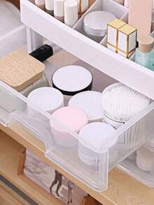 Armário de armazenamento com 3 gavetas, caixa de armazenamento de grande capacidade, caixa de armazenamento com gavetas, adequado para armazenar vários itens, organizador de armazenamento para mulheres, decoração essencial para viagens, feriados e outono, Halloween - Branco - Ver 5