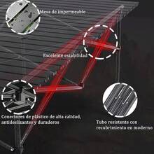 Mesa Plegable Camping, 95 * 55cm Plegable Playa De Portátil, Mesa De Camping Plegable Pequeña Adecuado para Exteriores, Playa, Picnic, Barbacoa, Pesca - 95 * 55 cm - Ver 1