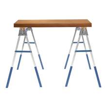 YUNRUX 2pcs Work Trestle, Folding Sawhorse, Folding Trestle - A - View 1
