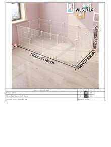 宠物小猫围栏高密度网格笼兔子栅栏松鼠小宠笼小狗笼防逃隔断网阳台小动物栅栏 - 彩色 - 查看 19