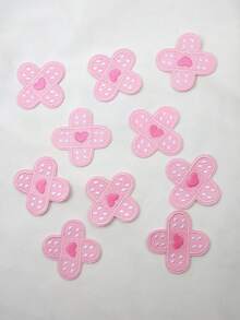 2pcs/5pcs/10pcs Patch Bordir Silang Bentuk Hati, Cocok untuk Anak Perempuan, Tas Ransel, Hoodie, dan Aksesoris Pakaian Lainnya - MultiWarna - View 15
