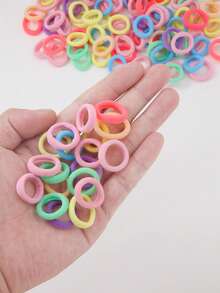 170pcs/Set Multicolor Hair Scrunchies For Girls, High Elasticity Durable Non-Damaging Hair Ties, Versatile Ponytail Holders, Suitable For Daily Use - Multicolor - View 5