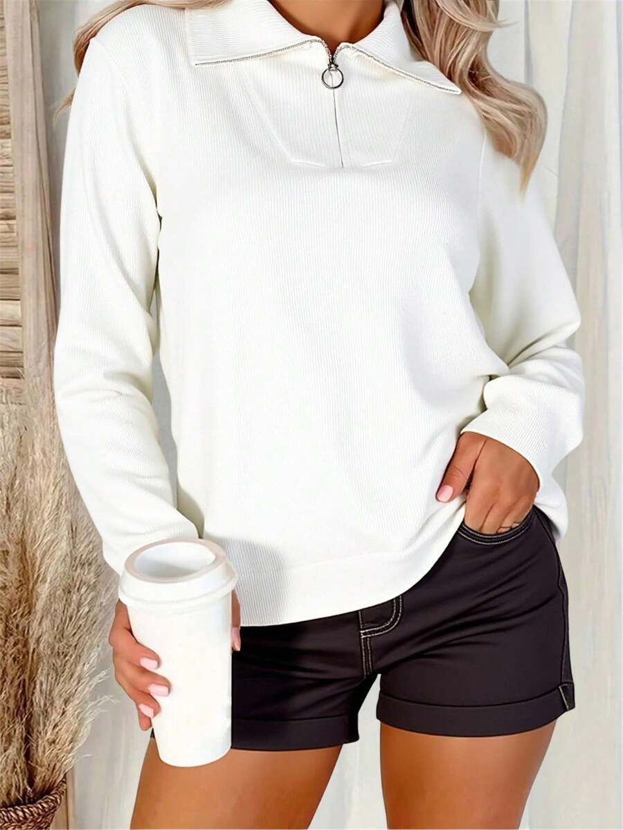 Women Sweaters - White - View 1