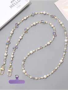 Crystal Rhinestone Ball Lanyard Detachable Shoulder Strap For Women, Long Style Suitable For Outdoor Travel, Photography, Shopping Phone Case Hanging Rope Universal Clip - Multicolor - View 17