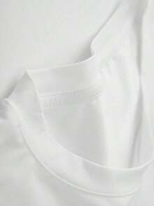 Camiseta Casual Ligera de Manga Corta para Hombre Shwiy, Estilo Vacacional de Verano, con Estampado de Frutas Cítricas, Diseño Minimalista de Los Ángeles, Ajustada, para Uso Diario en Primavera y Verano - Blanco - Ver 3