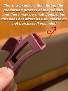 4件装女士红色纯色及印花时尚简约中号方形发爪发饰，适合日常佩戴，推荐作为女士发饰礼品，时尚发夹，秋季发夹，秋季装饰配饰，适合女士冬季度假装扮，女士花朵发夹，夏季 - 彩色 - 查看 7