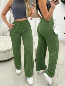 WOMEN'S LANZINHA PANTS FOR EVERYDAY DAY - 綠色 - 查看 2