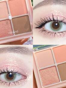 Rom&nd Better Than Eyes 眼影盘 W02 干桃花色，基础眼影盘，4 色日常自然色调，丝绒质地，易于晕染，色彩鲜艳，哑光和珠光双色，显色度高，持久不脱妆，韩妆，韩国化妆品，礼品 - W02 DRY PEACH BLOSSOM - 查看 3