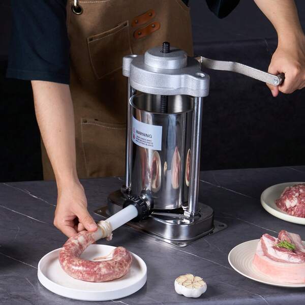 Embutidora de salchichas manual 2 L Máquina de salchichas vertical Acero inoxidable 304