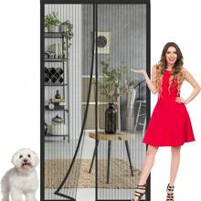 1PC 210cm Anti-Mosquito Net Summer Automatic Closing Magnetic Mosquito Net Invisible Door Mesh Anti Bug Fly Partition Curtain - Multicolor - View 5