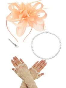 D EXCEED 1/2/3/8 Pcs Vintage 1920s Beaded Headpiece - Art Deco Style Lace & Feather Headband | For Afternoon Tea Party, Wedding, Race Day And Opera Event - European and American Fashion Headwear - View 52
