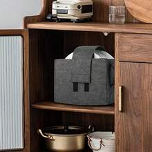 2PCS Caravan Plate Holder Tableware Storage Bag For Motorhome Campervan Boat Cupboard - Dark Grey - View 5