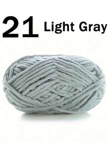 1/2 piezas de hilo de terciopelo suave, 50g/pieza, 60m/pieza, hilo grueso de punto a mano DIY, hilo Popsicle, hilo grueso de poliéster suave, adecuado para manualidades DIY, adecuado para tejer y ganchillo de bufandas, sombreros, zapatos, bolsos, cojines, muñecas, mantas, pantuflas, proyectos de ganchillo artesanal