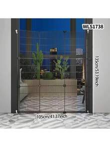 Pet Gate Fence Isolation Door Barrier Dog Fence Blocking Board Anti-Dog Indoor Dog Barrier Stair Railing Teddy Fence - Multicolor - View 12