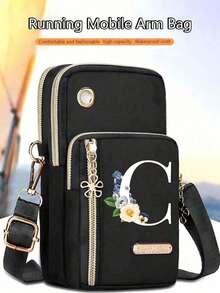 Bolso de teléfono para mujer, mini bolso bandolera, monedero vertical, brazalete deportivo/muñequera para correr, mini bolso bandolera casual para teléfono con orificio para auriculares, adecuado para damas de oficina elegantes, estudiantes universitarias, empresarios, viajeros, trabajadores de oficina, gran regalo para aniversario, parejas, cumpleaños, San Valentín, Navidad, Acción de Gracias, Día del Maestro - Multicolor - Ver 5