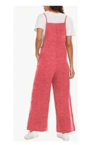 Palazzo Jumper Overol Moda Casual Dama Simona Comodo #SensaciónDelujo #EstiloRomanticoDeSanValentín - Rojo Jaspe - Ver 2