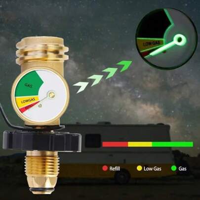 Manometro Medidor Adaptador Para Tanque Gas Lp Pol A Qcc1
