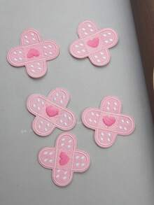 2pcs/5pcs/10pcs Patch Bordir Silang Bentuk Hati, Cocok untuk Anak Perempuan, Tas Ransel, Hoodie, dan Aksesoris Pakaian Lainnya - MultiWarna - View 11