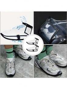 2pcs Hairdressing Shoe Cover,Salon Shoes Covers,Barber Shoe Covers,Clear PVC Hairdresser Shoe Covers,Durable & Easy-Clean Design,Professional Footwear Accessory,Transparent Design, Elastic Secure Fit, Protection For Salon Cutting Styling Dyeing Home Use