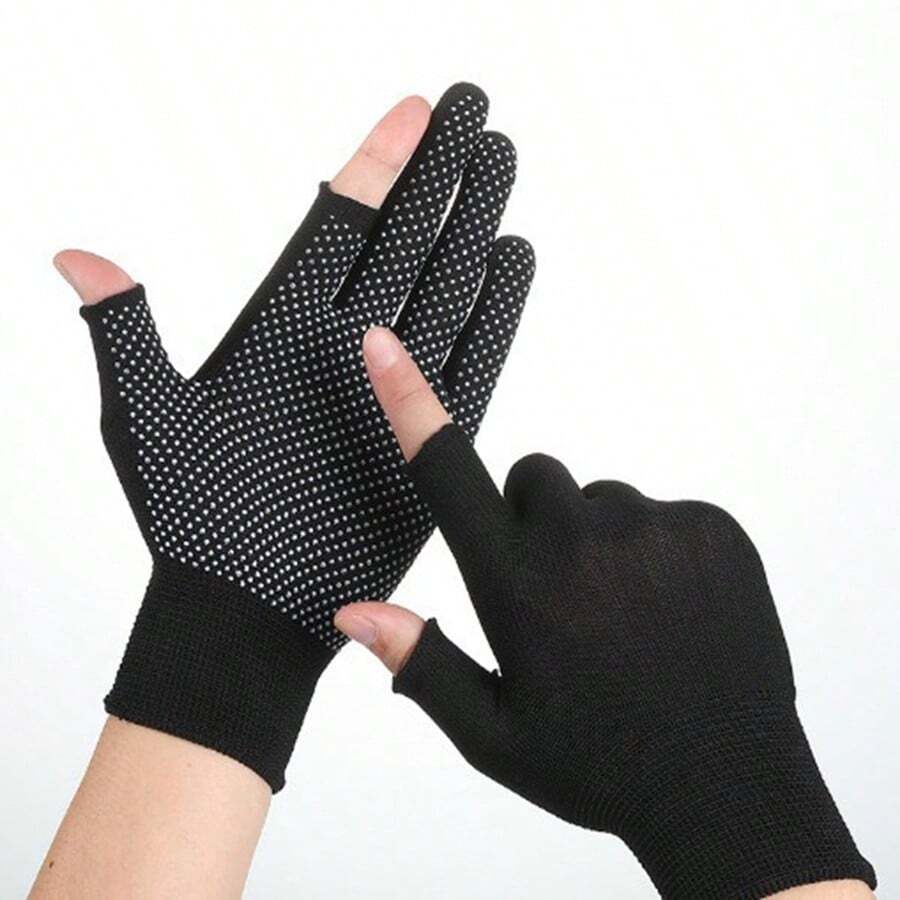 Special Gloves For Men And Women Working, Two, Three, Five Fingers, Work, Wear-Resistant, Non-Slip, Riding Durable And Lengthened - Black - View 1
