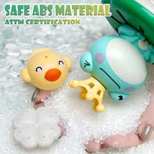 4 Modes Baby Bath Toy | No-Mildew Sprinkler Toy For 18M+ Toddlers | Fun Pool & Beach Water Play Set | Shower Bathtub Gift For Boys Girls - Green - View 7