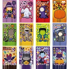 12/24/36pcs Halloween Kids Stickers, Can Create Various Halloween Character Expressions, Suitable For Halloween Kids Party, Crafts, Game Activities And More. - Multicolor - View 4
