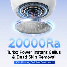 1pc Electric Foot Grinder, 3 Mode Options, Waterproof, 2 Replacement Heads, 750mAh Rechargeable Battery, Removes Calluses, Suitable As Christmas Gift Or Gift For Women