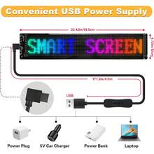 Flexible Wireless LED Matrix Panel Logo With USB Power, Application Control, And Remote Control - Suitable For Multi-Color Programmable Lighting In Homes, Shops, Hotels, And Holiday Decorations - Easy To Install And Durable Design - LED Screen - View 7