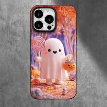 Funda protectora para phone con diseño de calabaza, con orificios grandes, compatible con phone 16 Pro Max, 16, 15 Pro, 14, 14 Plus/14 Pro Max, 13, 13 Pro, 12 Pro, 11/11 Pro. Regalos para cumpleaños y festividades - Negro - Ver 7