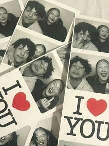 1/3/5pcs Optional, Wedding Decoration, Wedding, Wedding Gift, Bookmarks, Valentine's Day Gift, Couple Photo, Gift, Decor, Thanksgiving Gift, New Year Gift, Party Decoration, Customized Photo Booth Printing, Personalized Photo Booth Printing, Wedding Photo Booth Cards, Multifunctional, Adjustable, Decorative, Reusable, Exquisite, Cute