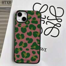 Funda para phone con diseño de leopardo verde, con orificios grandes, compatible con phone 16 Pro Max, 16, 15 Pro, 14, 14 Plus/14 Pro Max, 13, 13 Pro, 12 Pro, 11/11 Pro. Regalos para cumpleaños y fiestas - Blanco - Ver 5