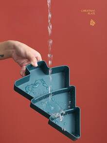 Christmas Tree Shaped Plastic Fruit/Snack Tray, Creative Home Use Food Serving Platter, Candy/Dessert Dish Christmas Christmas Decorations Christmas Pajamas Christmas Gifts Christmas Decor