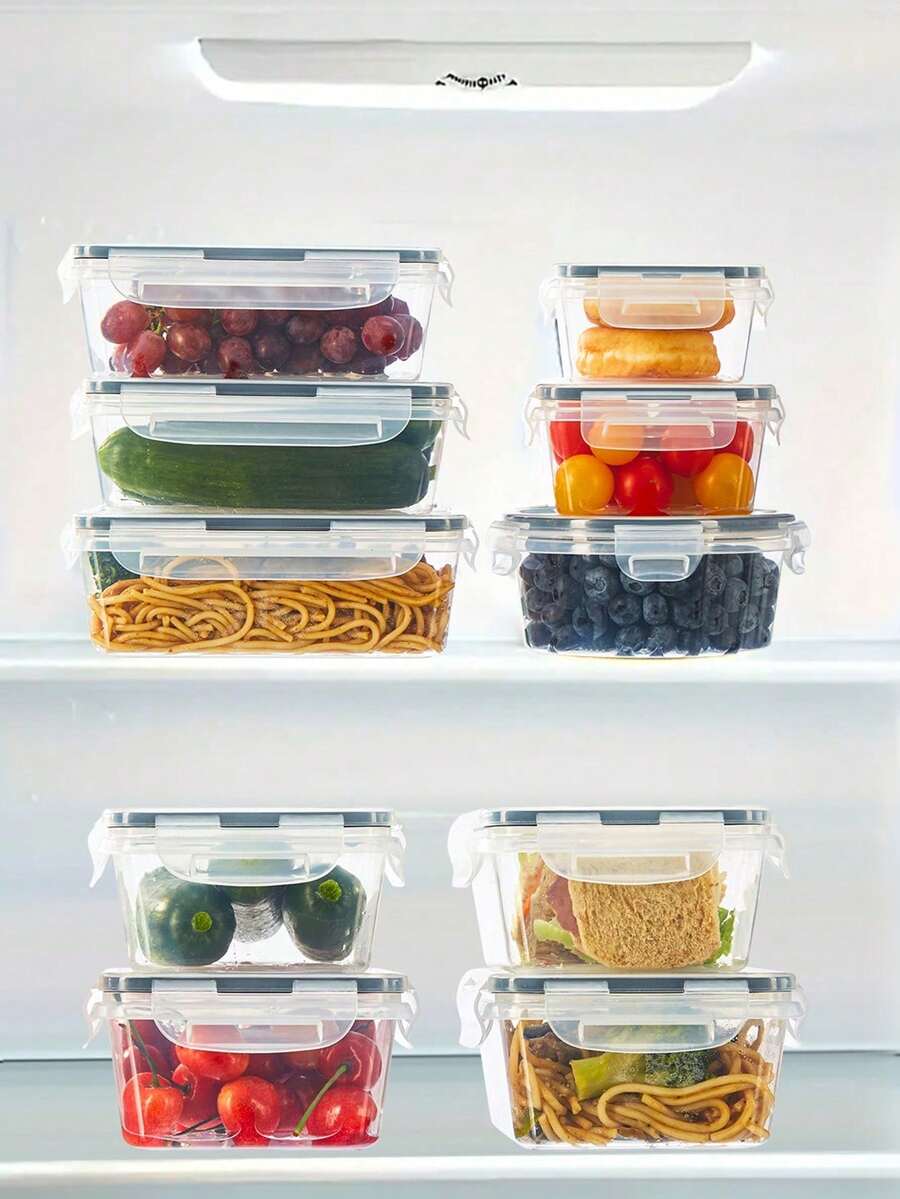 48pcs Food Storage Containers With LIDS, Plastic Food Containers For Kitchen Storage And Organization, Leak-Proof Sealed Containers, Kitchen Food Containers, Including Labels And Pens