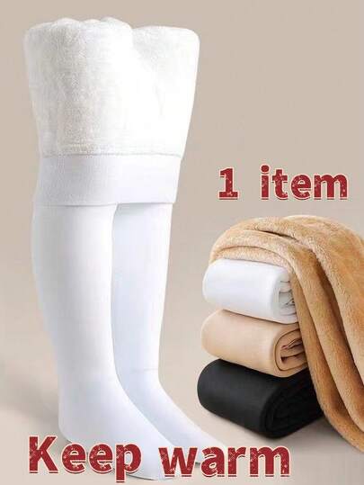 1 pieza Mallas de baile para niños, anti-pelusas, engrosadas, blancas, mallas de práctica de baile profesional para niñas, pantalones ajustados cálidos y cómodos