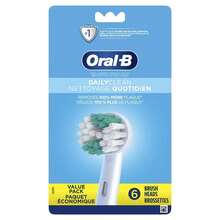 Oral B Daily Clean 6 Replacement Brush Heads - Multicolor - View 1