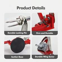 3 In 1 Apple Peeler Red Kitchen Tool Slinky Machine Fruit Cutter Slicer Corer