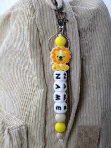 Custom Silicone Letter Keychain, Personalized Keychain, Customized Keychain, Customizable Birthday Gifts, Purse Charms, Key Chain For Women/Men., Wristlet - Style a - View 6