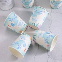 Set Piring, Gelas, Kotak Popcorn, dan Wadah Makanan Sekali Pakai Motif Axolotl Biru, Perlengkapan Pesta Cocok untuk 24 Tamu, Set Peralatan Makan Pesta Piring Kertas Sekali Pakai untuk Ulang Tahun, Pernikahan, Pesta, dan Piknik Keluarga - Beraneka warna - View 7