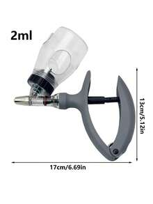 2/5ml Automatic Continuous Syringe Pet Animals Injection Special Adjustable Vaccine Syringe Suitable For Poultry And Livestock Horses Cattle Sheep Chickens Health Care Tools - Multicolor - View 3