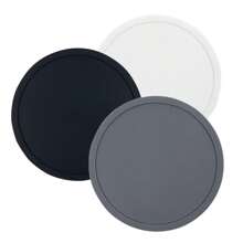 6个装硅胶杯垫，带不锈钢支架，可重复使用且易于清洁 - 完美保护桌子和露台家具免受水渍和痕迹的侵害 - 非常适合家用，可搭配杯子、马克杯和饮料使用，硅胶杯垫，圣诞装饰