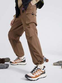 CAMEL CROWN Mono casual para hombre de uso exterior, ropa deportiva de corte holgado, impermeable, adecuado para otoño - Birch Brown - Ver 3