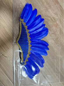 1pc Halloween Feather Headpiece Prop, Performance Accessory Feather Headband, Suitable For Parties, Halloween Gifts, Themed Events And Cosplay Celebrations - Multicolor - View 8
