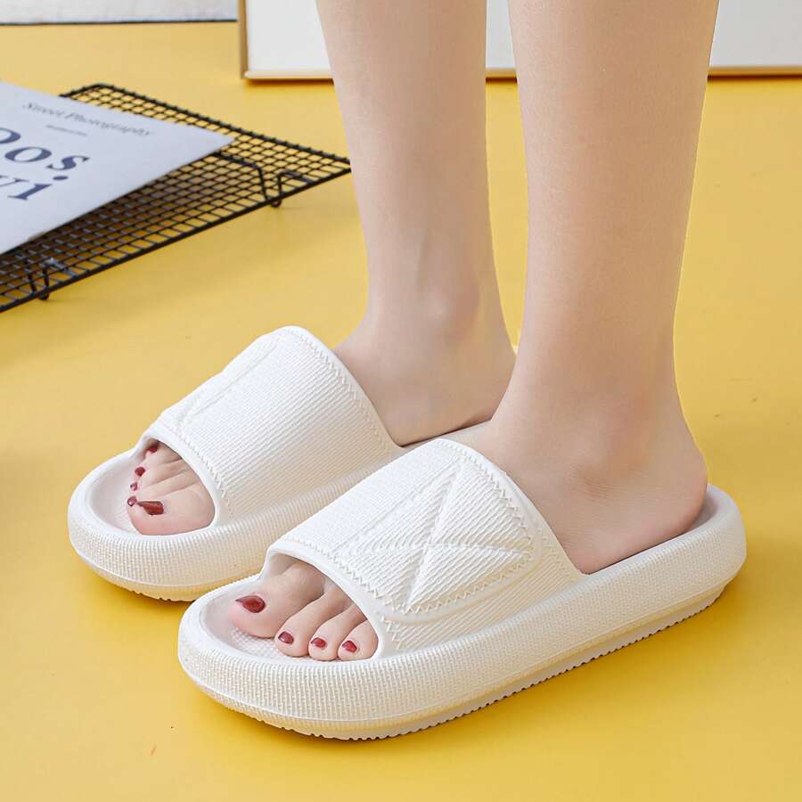 Pantuflas cómodas con suela gruesa para niñas: diseño antideslizante de suela suave y ligero - perfecto para uso casual, vacaciones, playa y exteriores