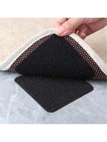 5/10pcs (5cm*5cm) Carpet Anti-Slip Grippers, Strong Anti-Curl Anti-Slip Pads, Sofa Cushion Fixers, Carpet Clips Double-Sided Adhesive, Suitable For Carpets, Sofas, Coffee Tables, Placemats, Chair Covers And Other Furniture, Back To School, Birthday, Graduation Gifts - Multicolor - View 2