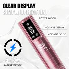 Neebol Tattoo Machine Kit, All-In-One Tattoo Pen Tattoo Gun With 1500mAh Battery, 20 Cartridge Needles, 35ml Inks, Tattoo Accesories Supply, Tattoo Kit Full Set For Tattoo Beginners And Artists, Holiday Gifts For Boyfriend And Girlfriend - Purple - View 5