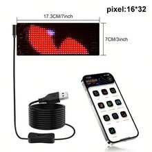 Flexible Wireless LED Matrix Panel Logo With USB Power, Application Control, And Remote Control - Suitable For Multi-Color Programmable Lighting In Homes, Shops, Hotels, And Holiday Decorations - Easy To Install And Durable Design - LED Screen - View 14