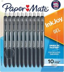 Paper Mate Inkjoy Bolígrafos de Gel paquete de 20 A3VI - Punta fina - Ver 10