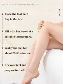 10 Packs/Bag, Herbal Foot Bath Bag, Foot Bath Medicine Bag, Warms The Feet And Body, Drives Away Cold And Dampness, Helps Sleep, Relieves Fatigue, Continuous Warmth, Natural Herbal, Unisex, Usable In All Seasons - 14-ingredient Herbal Foot Bath Pack - View 7