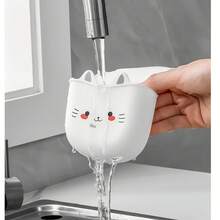 [Space Saver] Cute Cat Silicone Faucet Holder | 1pc | Silicone | Drainage Holes, Durable, Space Saver | Bathroom And Kitchen | Decorative | Durable