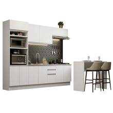 Complete Modular Integrated Kitchen Madesa Glamy 315cm Bb 02 - White - View 2